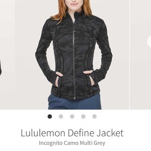 🍋Lululemon’s Define Luon Jacket Size 10 Dark Camo🍋